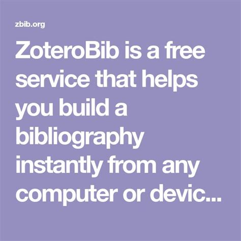 generador de apa|ZoteroBib: Fast, free bibliography generator